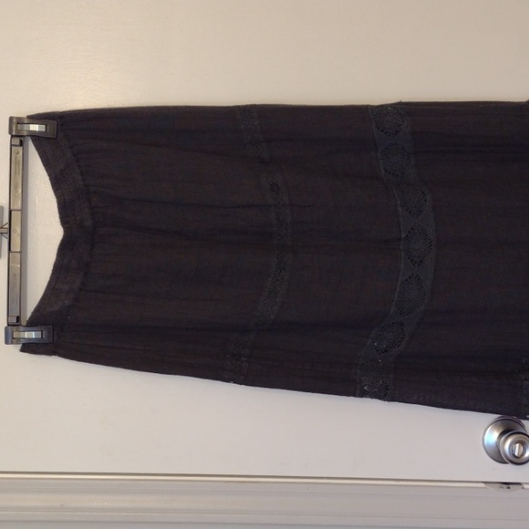 NWT Calypso St Barth 100% Linen Charcoal Maxi Skirt size Small Selma Skirt - Picture 14 of 16